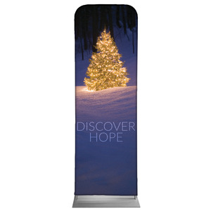 Discover Hope Bright Tree 2' x 6' Sleeve Banner