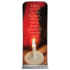 Glory to God Candle 2'7" x 6'7" Sleeve Banners