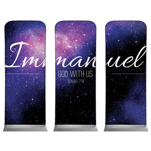 Immanuel Isaiah 7:14 2'7" x 6'7" Sleeve Banners