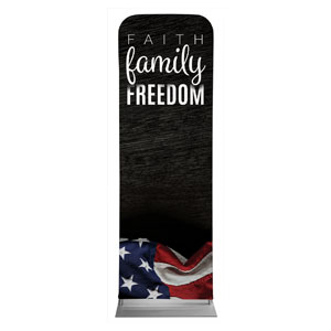 Faith Family Freedom 2' x 6' Sleeve Banner
