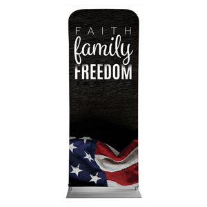 Faith Family Freedom 2'7" x 6'7" Sleeve Banners