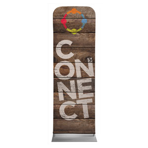 Shiplap Connect Natural 2' x 6' Sleeve Banner