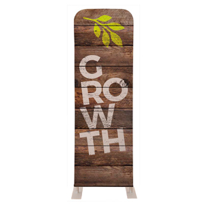 Shiplap Growth Natural 2' x 6' Sleeve Banner