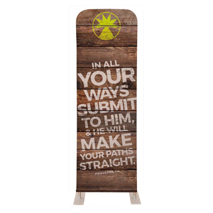 Shiplap Proverbs 3:6 Natural 2' x 6' Sleeve Banner