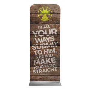 Shiplap Proverbs 3:6 Natural 2'7" x 6'7" Sleeve Banners