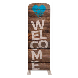 Shiplap Welcome Natural 2' x 6' Sleeve Banner