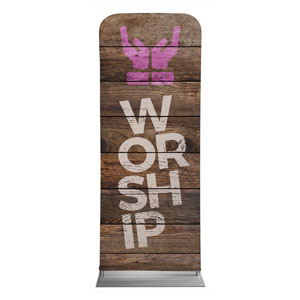 Shiplap Worship Natural 2'7" x 6'7" Sleeve Banners