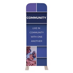 Mid Century Community 2' x 6' Sleeve Banner