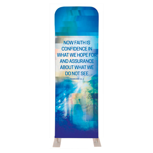 Modern Mosaic Heb 11:1 2' x 6' Sleeve Banner