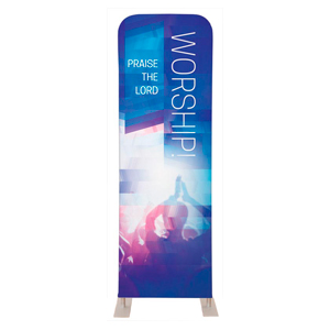 Modern Mosaic Worship 2' x 6' Sleeve Banner