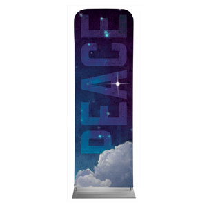 Peace Clouds 2' x 6' Sleeve Banner