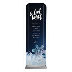 Silent Night Snowflake 2' x 6' Sleeve Banner