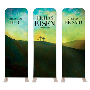 He Has Risen Matt 28:6 2' x 6' Sleeve Banner