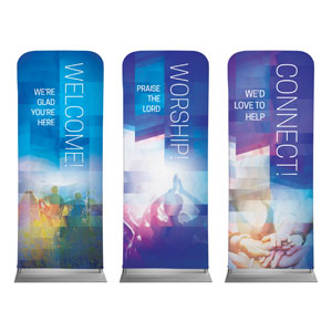 Modern Mosaic Core Set 2'7" x 6'7" Sleeve Banners