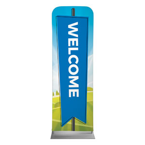 Bright Meadow Welcome 2' x 6' Sleeve Banner
