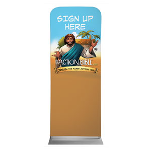 The Action Bible VBS Sign Up 2'7" x 6'7" Sleeve Banners