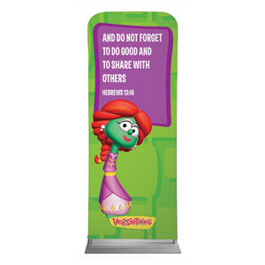 VeggieTales Heb 13:16 2'7" x 6'7" Sleeve Banners