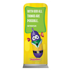 VeggieTales Matthew 19:26 2'7" x 6'7" Sleeve Banners