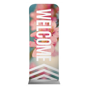 Chevron Welcome Spring 2'7" x 6'7" Sleeve Banners