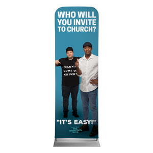 Josh and Steve Thumbs Up 2' x 6' Sleeve Banner