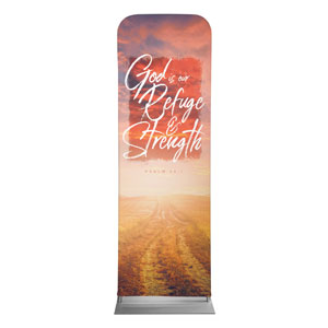 Beautiful Praise Refuge and Strength 2' x 6' Sleeve Banner