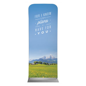 Mountains I Know the Plans 2'7" x 6'7" Sleeve Banners