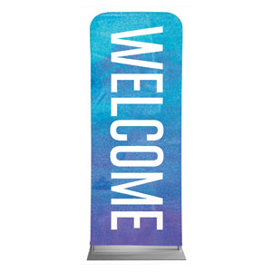 Blue Purple Easter At 2'7" x 6'7" Sleeve Banners