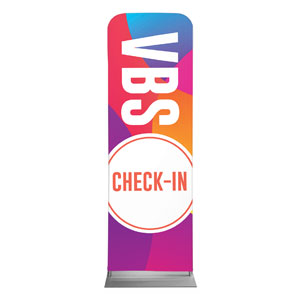 Curved Colors VBS Check-In 2' x 6' Sleeve Banner