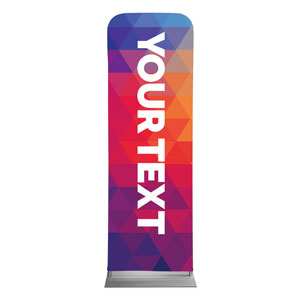 Geometric Bold Your Text Here 2 x 6 Sleeve Banner