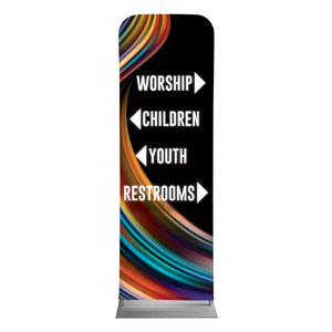 Twisted Paint Directional 2' x 6' Sleeve Banner