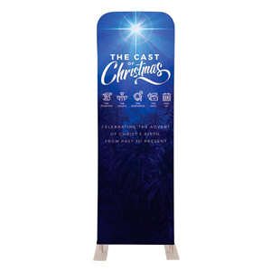 The Cast of Christmas 2' x 6' Sleeve Banner