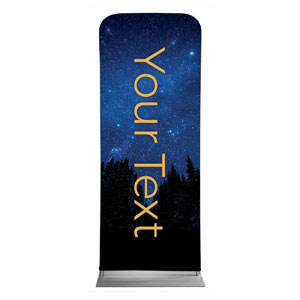 Night Sky Gold Script Your Text 2'7" x 6'7" Sleeve Banners