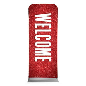 Red Glitter Christmas 2'7" x 6'7" Sleeve Banners