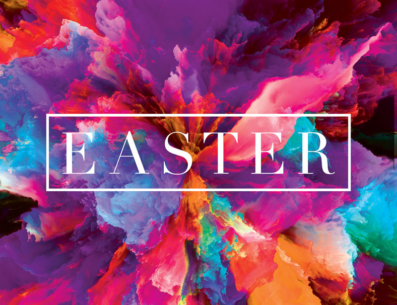 Banners, Easter, Easter Color Smoke, 9'8 x 7'2