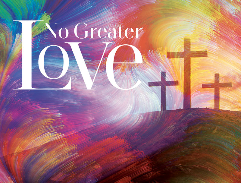 Banners, Easter, No Greater Love, 9'8 x 7'2