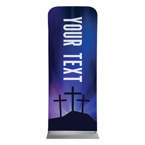 Aurora Lights Celebrate Easter Your Text 2'7" x 6'7" Sleeve Banners