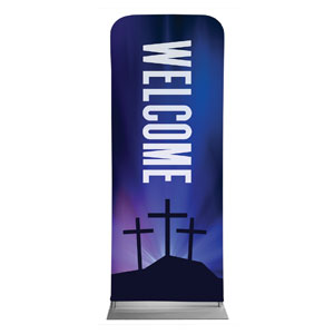 Aurora Lights Celebrate Easter Welcome 2'7" x 6'7" Sleeve Banners