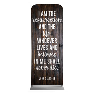 Dark Wood Easter At Scripture 2'7" x 6'7" Sleeve Banners