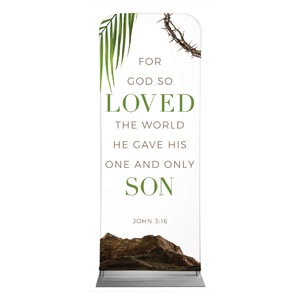 Easter Week Icons Scripture 2'7" x 6'7" Sleeve Banners