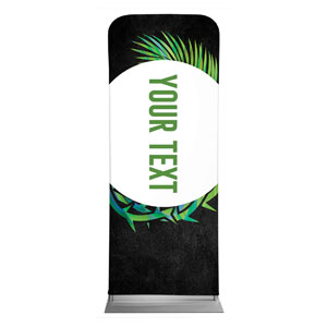 Easter Palm Crown Your Text 2'7" x 6'7" Sleeve Banners