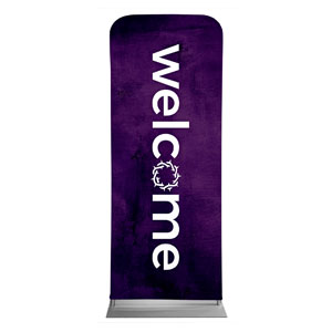 Real Love Crown Welcome 2'7" x 6'7" Sleeve Banners