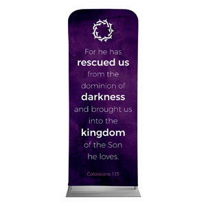 Real Love Crown Scripture 2'7" x 6'7" Sleeve Banners