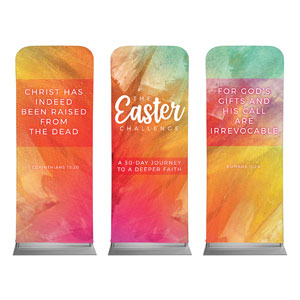 The Easter Challenge Triptych 2'7" x 6'7" Sleeve Banners