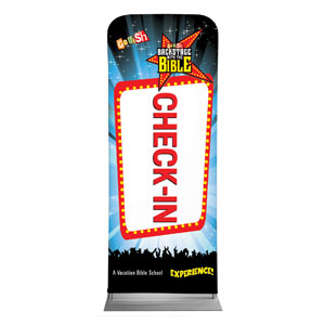 Go Fish Backstage With The Bible Check-In 2'7" x 6'7" Sleeve Banners