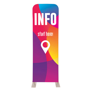 Curved Colors Info 2' x 6' Sleeve Banner