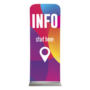 Curved Colors Info 2'7" x 6'7" Sleeve Banners