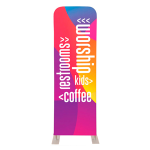 Curved Colors Directional 2' x 6' Sleeve Banner