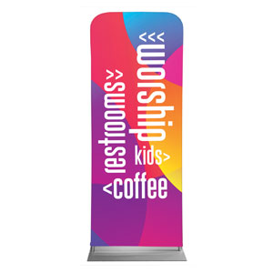 Curved Colors Directional 2'7" x 6'7" Sleeve Banners