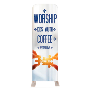 Connected Directional 2' x 6' Sleeve Banner