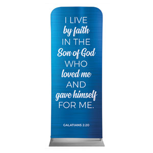 General Blue Scripture 2'7" x 6'7" Sleeve Banners